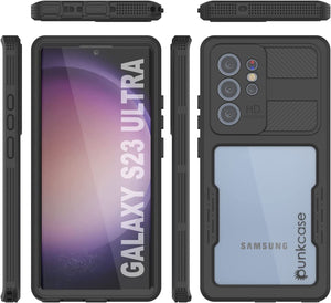 Funda impermeable Galaxy S23 Ultra [Serie Alpine 2.0] [Ajuste delgado] [Certificado IP68] [Resistente a los golpes] [Negro].