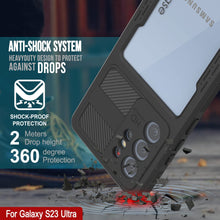 Cargar imagen en el visor de la galería, Funda impermeable Galaxy S23 Ultra [Serie Alpine 2.0] [Ajuste delgado] [Certificado IP68] [Resistente a los golpes] [Negro].
