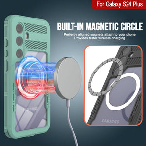 Funda impermeable Galaxy S24+ Plus [Serie Alpine 2.0] [Ajuste delgado] [Certificada IP68] [Resistente a golpes] [Turquesa]