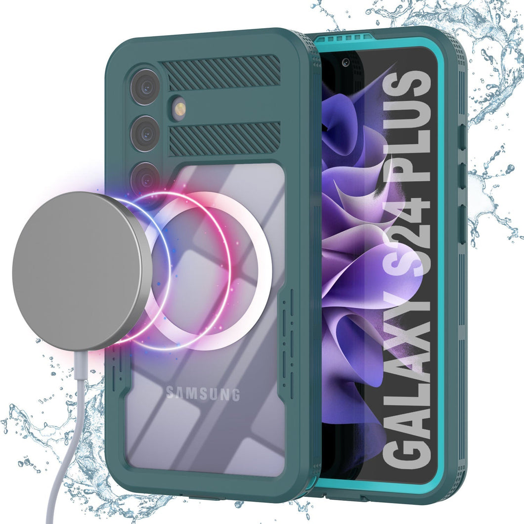 Funda impermeable Galaxy S24+ Plus [Serie Alpine 2.0] [Ajuste Delgado] [Certificación IP68] [Resistente a los golpes] [Azul]
