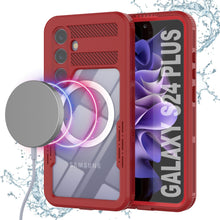 Cargar imagen en el visor de la galería, Funda impermeable Galaxy S24+ Plus [Serie Alpine 2.0] [Ajuste delgado] [Certificación IP68] [Resistente a los golpes] [Rojo]
