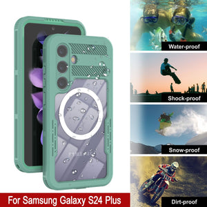 Funda impermeable Galaxy S24+ Plus [Serie Alpine 2.0] [Ajuste delgado] [Certificada IP68] [Resistente a golpes] [Turquesa]