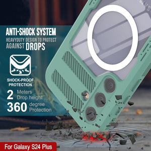 Funda impermeable Galaxy S24+ Plus [Serie Alpine 2.0] [Ajuste delgado] [Certificada IP68] [Resistente a golpes] [Turquesa]