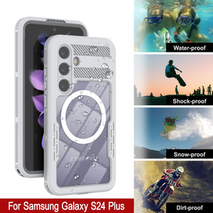 Funda impermeable Galaxy S24+ Plus [Serie Alpine 2.0] [Ajuste Delgado] [Certificación IP68] [Resistente a los golpes] [Blanca]