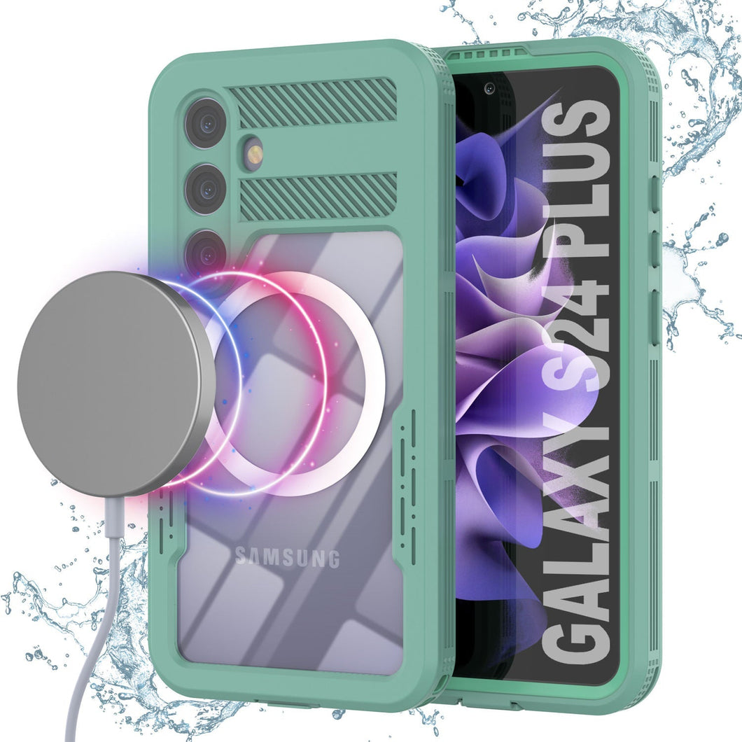 Funda impermeable Galaxy S24+ Plus [Serie Alpine 2.0] [Ajuste delgado] [Certificada IP68] [Resistente a golpes] [Turquesa]