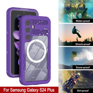 Funda a prueba de agua Galaxy S24+ Plus [Serie Alpine 2.0] [Ajuste delgado] [Certificado IP68] [Resistente a los golpes] [Morado]