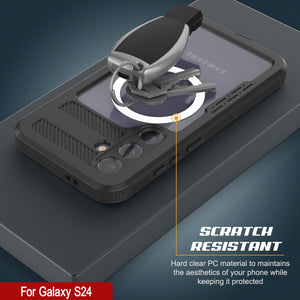 Funda impermeable Galaxy S24 Ultra [Serie Alpine 2.0] [Ajuste delgado] [Certificación IP68] [Resistente a los golpes] [Transparente]