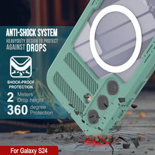Load image into Gallery viewer, Funda impermeable Galaxy S24 Ultra [Serie Alpine 2.0] [Ajuste delgado] [Certificado IP68] [Resistente a los golpes] [Verde azulado]
