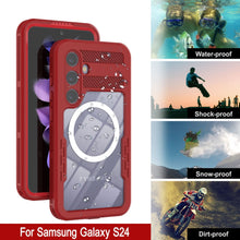 Load image into Gallery viewer, Funda Impermeable Galaxy S24 Ultra [Serie Alpine 2.0] [Ajuste Delgado] [Certificado IP68] [A prueba de golpes] [Rojo]
