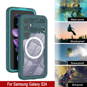 Funda impermeable Galaxy S24 Ultra [Serie Alpine 2.0] [Ajuste delgado] [Certificación IP68] [A prueba de golpes] [Azul]