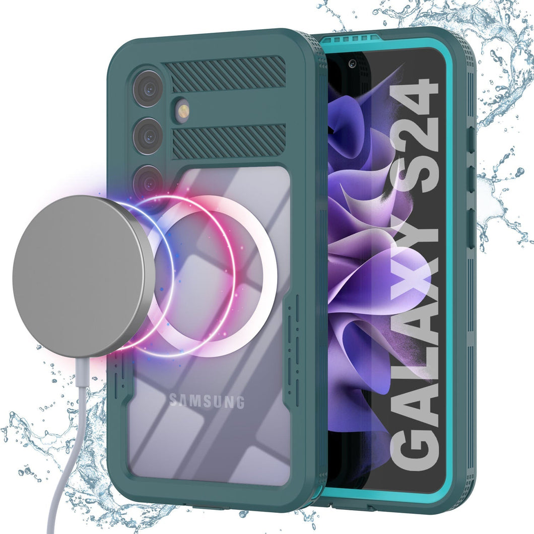 Funda impermeable Galaxy S24 Ultra [Serie Alpine 2.0] [Ajuste delgado] [Certificación IP68] [A prueba de golpes] [Azul]