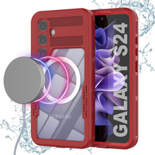 Load image into Gallery viewer, Funda Impermeable Galaxy S24 Ultra [Serie Alpine 2.0] [Ajuste Delgado] [Certificado IP68] [A prueba de golpes] [Rojo]
