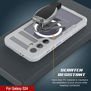 Funda impermeable Galaxy S24 Ultra [Serie Alpine 2.0] [Ajuste Delgado] [Certificado IP68] [Resistente a los golpes] [Blanco]