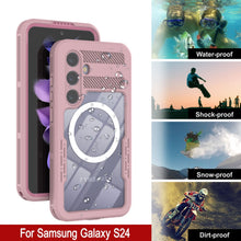 Load image into Gallery viewer, Funda impermeable Galaxy S24 Ultra [Serie Alpine 2.0] [Ajuste delgado] [Certificado IP68] [A prueba de golpes] [Rosado]
