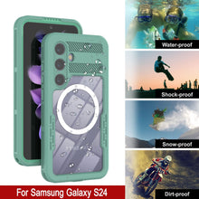 Load image into Gallery viewer, Funda impermeable Galaxy S24 Ultra [Serie Alpine 2.0] [Ajuste delgado] [Certificado IP68] [Resistente a los golpes] [Verde azulado]
