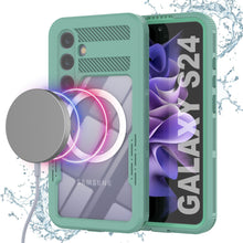 Cargar imagen en el visor de la galería, Funda al agua Galaxy S24 [Serie Alpine 2.0] [Ajuste delgado resistente] [Certificación IP68] [A prueba de golpes] [Turquesa]
