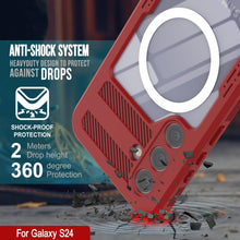 Load image into Gallery viewer, Funda Impermeable Galaxy S24 Ultra [Serie Alpine 2.0] [Ajuste Delgado] [Certificado IP68] [A prueba de golpes] [Rojo]

