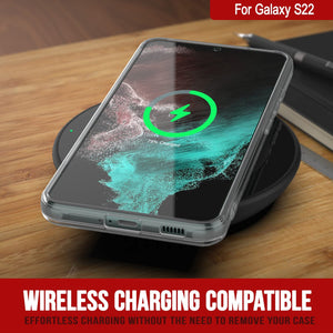 Punkcase para Galaxy S23 Funda [Serie Lucid 2.0] [Ajuste Delgado] [Espalda Transparente] con Protector de Pantalla PunkShield.
