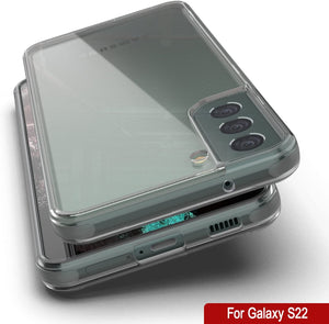 Punkcase para Galaxy S23 Funda [Serie Lucid 2.0] [Ajuste Delgado] [Espalda Transparente] con Protector de Pantalla PunkShield.