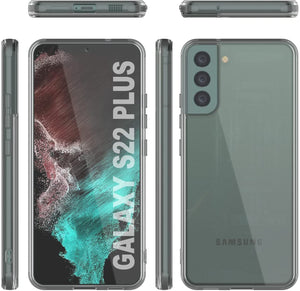 Funda Punkcase para Samsung Galaxy S23+ Plus [Serie Lucid 2.0] [Ajuste Delgado] [Parte Trasera Transparente] con protector de pantalla PunkShield.
