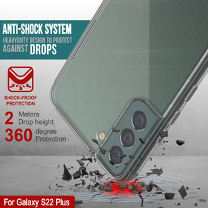 Funda Punkcase para Samsung Galaxy S23+ Plus [Serie Lucid 2.0] [Ajuste Delgado] [Parte Trasera Transparente] con protector de pantalla PunkShield.