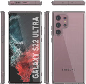 Punkcase para Galaxy S23 Ultra Case [Serie Lucid 2.0] [Ajuste Delgado] [Parte Trasera Transparente] c/Protector de Pantalla PunkShield.