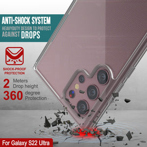 Punkcase para Galaxy S23 Ultra Case [Serie Lucid 2.0] [Ajuste Delgado] [Parte Trasera Transparente] c/Protector de Pantalla PunkShield.