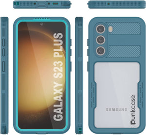 Funda impermeable Galaxy S23+ Plus [Serie Alpine 2.0] [Ajuste estilizado] [Certificado IP68] [A prueba de golpes] [Azul]