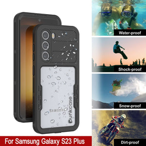 Carcasa impermeable Galaxy S23+ Plus [Serie Alpine 2.0] [Ajuste Delgado] [Certificación IP68] [Resistente a Golpes] [Negro]