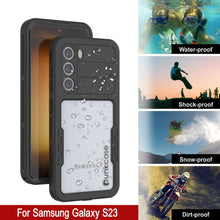 Cargar imagen en el visor de la galería, Funda impermeable Galaxy S23 [Serie Alpine 2.0] [Ajuste delgado] [Certificación IP68] [A prueba de golpes] [Negro]

