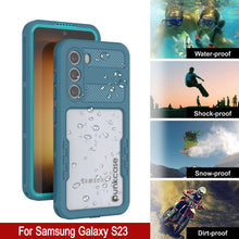 Cargar imagen en el visor de la galería, Funda impermeable Galaxy S23 [Serie Alpine 2.0] [Ajuste delgado] [Certificación IP68] [A prueba de golpes] [Azul]
