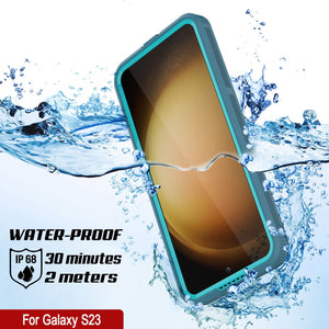 Funda impermeable Galaxy S23 [Serie Alpine 2.0] [Ajuste delgado] [Certificación IP68] [A prueba de golpes] [Azul]