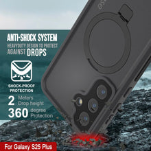Cargar imagen en el visor de la galería, Galaxy S25 Plus Case impermeable [Serie Kickstud 2.0] Cubierta IP68 protectora con protector de pantalla y Kickstand [negro]
