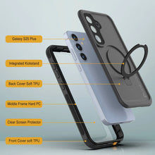 Cargar imagen en el visor de la galería, Galaxy S25 Plus Case impermeable [Serie Kickstud 2.0] Cubierta IP68 protectora con protector de pantalla y Kickstand [negro]
