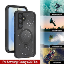 Cargar imagen en el visor de la galería, Galaxy S25 Plus Case impermeable [Serie Kickstud 2.0] Cubierta IP68 protectora con protector de pantalla y Kickstand [negro]
