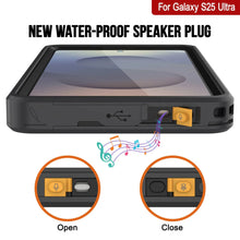 Cargar imagen en el visor de la galería, Galaxy S25 Ultra Waterproof Case [Serie Kickstud 2.0] Cubierta IP68 protectora con protector de pantalla y Kickstand [negro]
