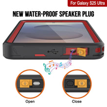 Cargar imagen en el visor de la galería, Galaxy S25 Ultra Waterproof Case [Serie Kickstud 2.0] Cubierta IP68 protectora con protector de pantalla y Kickstand [rojo]
