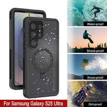 Cargar imagen en el visor de la galería, Galaxy S25 Ultra Waterproof Case [Serie Kickstud 2.0] Cubierta IP68 protectora con protector de pantalla y Kickstand [negro]
