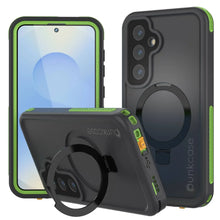 Load image into Gallery viewer, Case impermeable Galaxy S25 [Serie Kickstud 2.0] Cubierta IP68 protectora con protector de pantalla y Kickstand [verde]

