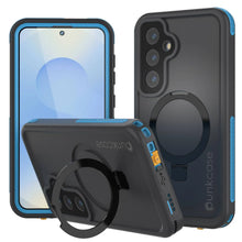 Load image into Gallery viewer, Case impermeable Galaxy S25 [Serie Kickstud 2.0] Cubierta IP68 protectora con protector de pantalla y Kickstand [azul]
