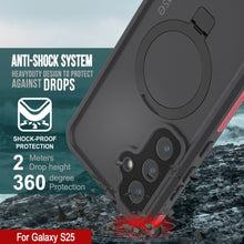 Load image into Gallery viewer, Case impermeable Galaxy S25 [Serie Kickstud 2.0] Cubierta IP68 protectora con protector de pantalla y Kickstand [rosa]
