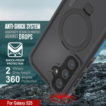 Load image into Gallery viewer, Case impermeable Galaxy S25 [Serie Kickstud 2.0] Cubierta IP68 protectora con protector de pantalla y Kickstand [azul]
