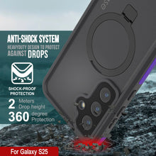 Load image into Gallery viewer, Case impermeable Galaxy S25 [Serie Kickstud 2.0] Cubierta IP68 protectora con protector de pantalla y Kickstand [Purple]

