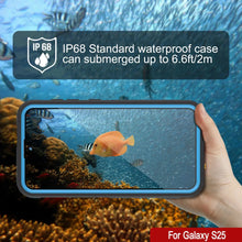 Load image into Gallery viewer, Case impermeable Galaxy S25 [Serie Kickstud 2.0] Cubierta IP68 protectora con protector de pantalla y Kickstand [azul]
