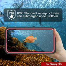 Load image into Gallery viewer, Case impermeable Galaxy S25 [Serie Kickstud 2.0] Cubierta IP68 protectora con protector de pantalla y Kickstand [rosa]
