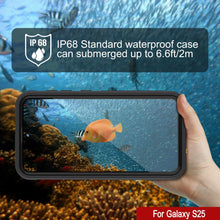 Load image into Gallery viewer, Case impermeable Galaxy S25 [Serie Kickstud 2.0] Cubierta IP68 protectora con protector de pantalla y Kickstand [negro]
