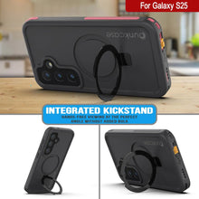 Load image into Gallery viewer, Case impermeable Galaxy S25 [Serie Kickstud 2.0] Cubierta IP68 protectora con protector de pantalla y Kickstand [rosa]
