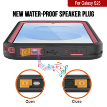 Load image into Gallery viewer, Case impermeable Galaxy S25 [Serie Kickstud 2.0] Cubierta IP68 protectora con protector de pantalla y Kickstand [rosa]
