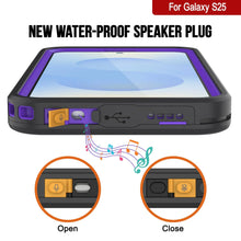 Load image into Gallery viewer, Case impermeable Galaxy S25 [Serie Kickstud 2.0] Cubierta IP68 protectora con protector de pantalla y Kickstand [Purple]
