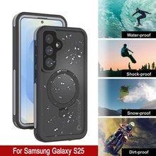 Load image into Gallery viewer, Case impermeable Galaxy S25 [Serie Kickstud 2.0] Cubierta IP68 protectora con protector de pantalla y Kickstand [blanco]
